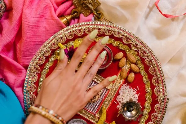 संकल्प के साथ पूजा अर्पण